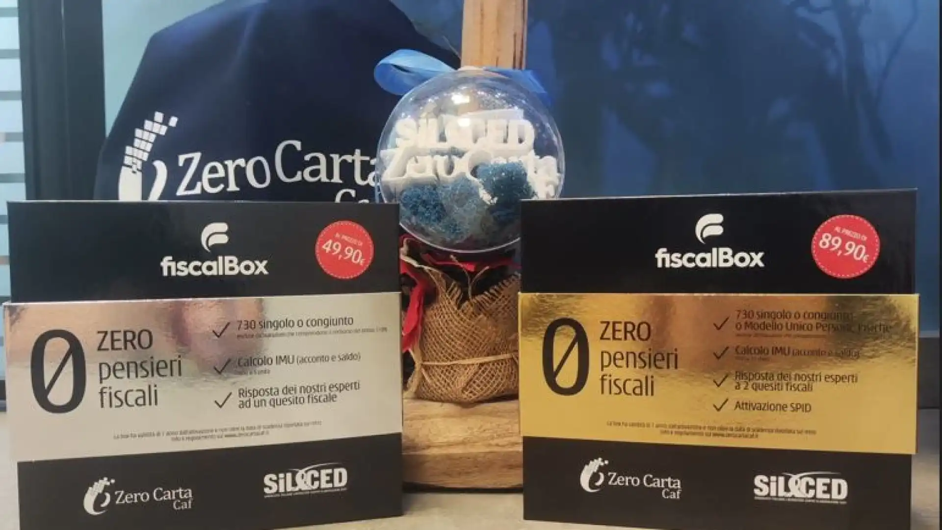 Nasce la Fiscalbox. Novità assoluta per il Silced ZeroCarta Caf. Pacchetti che offrono soluzioni fiscali a tutti i clienti.